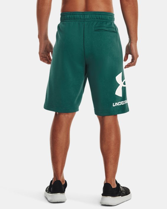 Pantalón corto de tejido Fleece UA Rival Big Logo para hombre, Green, pdpMainDesktop image number 1